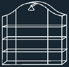 Luxury collectors case Crystal, Silver nickel-plated, 50 x 53 x 12 cm, without lighting Luxury collectors case Crystal, Silver nickel-plated, 50 x 53 x 12 cm, without lighting