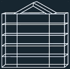 Luxury collectors case Memory, 24-carat gold-plated, 37 x 35 x 6 cm, 4 shelves Luxury collectors case Memory, 24-carat gold-plated, 37 x 35 x 6 cm, 4 shelves